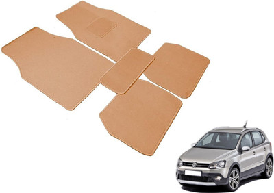 MOCKHE Fabric Standard Mat For  Volkswagen Polo(Beige)
