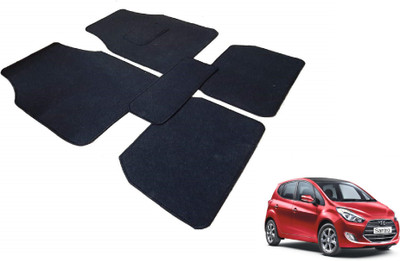 MOCKHE Fabric Standard Mat For  Hyundai Santro(Black)