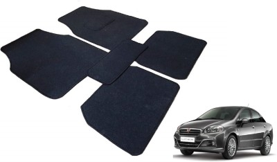 MOCKHE Fabric Standard Mat For  Fiat Linea(Black)