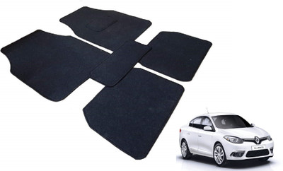 Auto Hub Fabric Standard Mat For  Renault Fluence(Black)