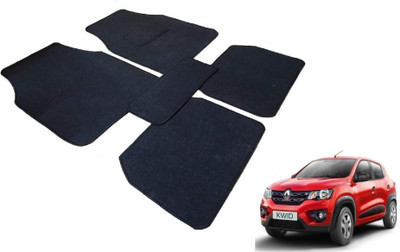 Auto Hub Fabric Standard Mat For  Renault Kwid(Black)