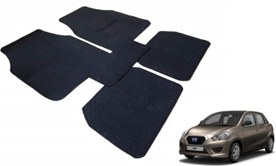 MOCKHE Fabric Standard Mat For  Datsun Go(Black)