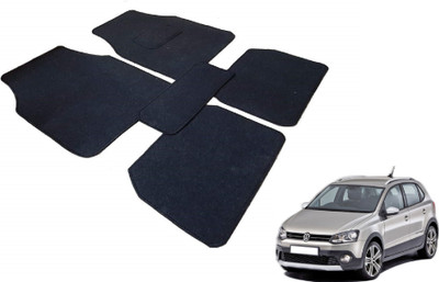 MOCKHE Fabric Standard Mat For  Volkswagen Polo(Black)