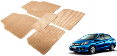 Auto Hub Fabric Standard Mat For  Honda Amaze(Beige)