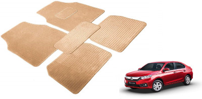 Auto Hub Fabric Standard Mat For  Honda Amaze(Beige)