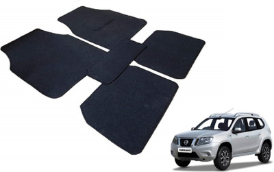 Auto Hub Fabric Standard Mat For  Nissan Terrano(Black)