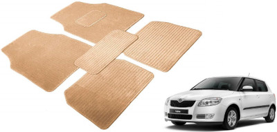 MOCKHE Fabric Standard Mat For  Skoda Fabia(Beige)