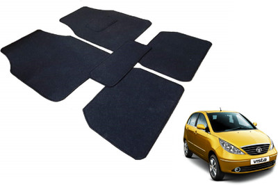 MOCKHE Fabric Standard Mat For  Tata Indica Vista(Black)