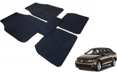 Auto Hub Fabric Standard Mat For  Volkswagen Jetta(Black)