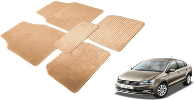 MOCKHE Fabric Standard Mat For  Volkswagen Vento(Beige)