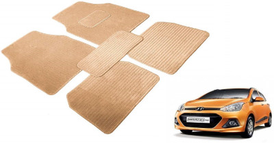 MOCKHE Fabric Standard Mat For  Hyundai Grand i10(Beige)