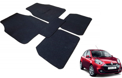 Auto Hub Fabric Standard Mat For  Renault Pulse(Black)