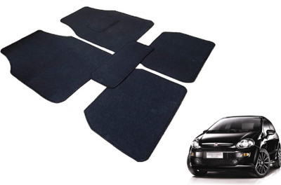 Auto Hub Fabric Standard Mat For  Fiat Punto Evo(Black)