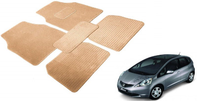 Auto Hub Fabric Standard Mat For  Honda Jazz(Beige)