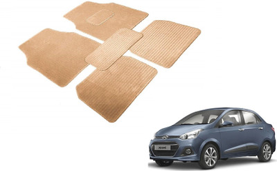 Auto Hub Fabric Standard Mat For  Hyundai Xcent(Beige)