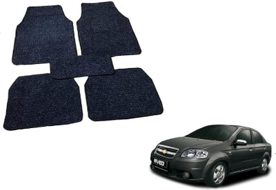 Auto Hub Fabric Standard Mat For  Chevrolet Aveo(Black)