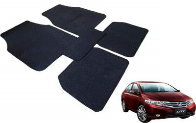 Auto Hub Fabric Standard Mat For  Honda City(Black)