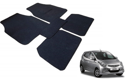 Auto Hub Fabric Standard Mat For  Hyundai Eon(Black)