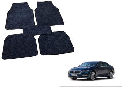 Auto Hub Fabric Standard Mat For  Skoda Octavia(Black)