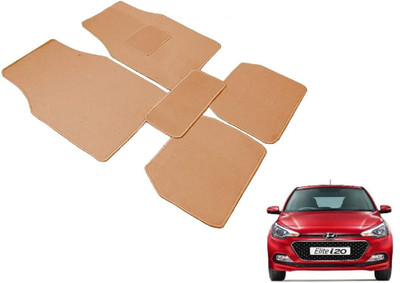 Auto Hub Fabric Standard Mat For  Hyundai Elite i20(Beige)