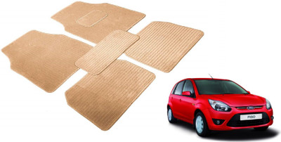 Auto Hub Fabric Standard Mat For  Ford Figo(Beige)
