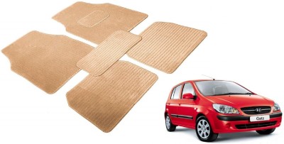 Auto Hub Fabric Standard Mat For  Hyundai Getz(Beige)