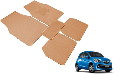 MOCKHE Fabric Standard Mat For  Honda Brio(Beige)