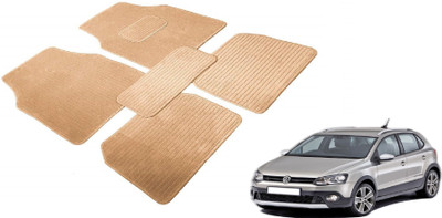 MOCKHE Fabric Standard Mat For  Volkswagen Polo(Beige)