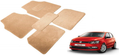 Auto Hub Fabric Standard Mat For  Volkswagen Polo GT(Beige)