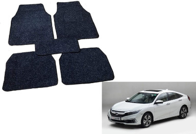 Auto Hub Fabric Standard Mat For  Honda Civic(Black)