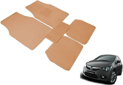 MOCKHE Fabric Standard Mat For  Honda Civic(Beige)