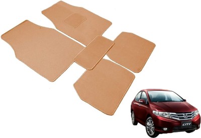 Auto Hub Fabric Standard Mat For  Honda City(Beige)