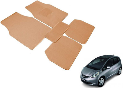 Auto Hub Fabric Standard Mat For  Honda Jazz(Beige)