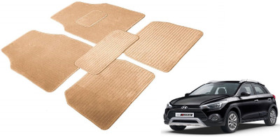 MOCKHE Fabric Standard Mat For  Hyundai i20 Active(Beige)