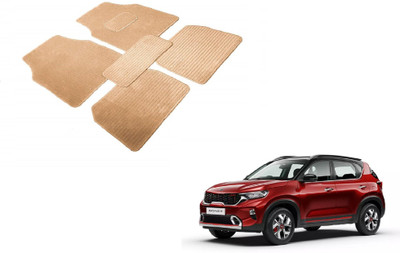 Auto Hub Fabric Standard Mat For  Kia Sonet(Beige)