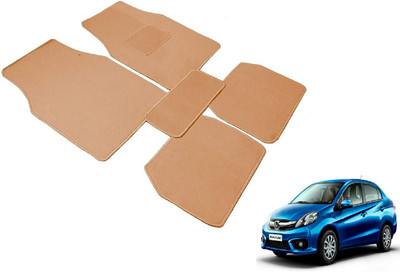 Auto Hub Fabric Standard Mat For  Honda Amaze(Beige)