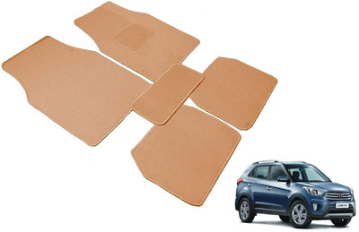 Auto Hub Fabric Standard Mat For  Hyundai Creta(Beige)
