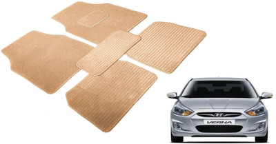 MOCKHE Fabric Standard Mat For  Hyundai Verna(Beige)