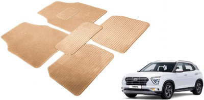 Auto Hub Fabric Standard Mat For  Hyundai Creta(Beige)