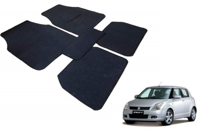 Auto Hub Fabric Standard Mat For  Maruti Suzuki Swift(Black)