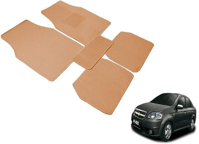 Auto Hub Fabric Standard Mat For  Chevrolet Aveo(Beige)