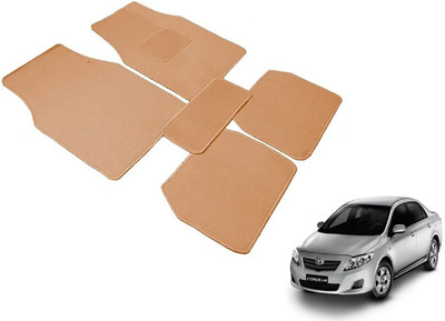 Auto Hub Fabric Standard Mat For  Toyota Corolla Altis(Beige)