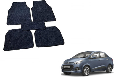 Auto Hub Fabric Standard Mat For  Hyundai Xcent(Black)