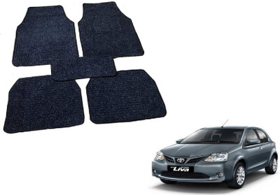 MOCKHE Fabric Standard Mat For  Toyota Etios Liva(Black)