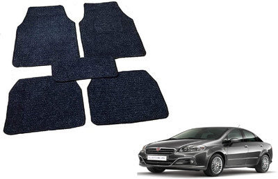 Auto Hub Fabric Standard Mat For  Fiat Linea(Black)