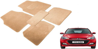 MOCKHE Fabric Standard Mat For  Hyundai Elite i20(Beige)