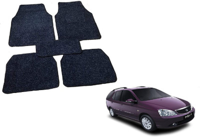 Auto Hub Fabric Standard Mat For  Tata Indigo Marina(Black)