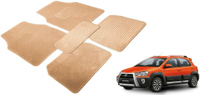 Auto Hub Fabric Standard Mat For  Toyota Etios Cross(Beige)