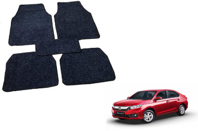 Auto Hub Fabric Standard Mat For  Honda Amaze(Black)