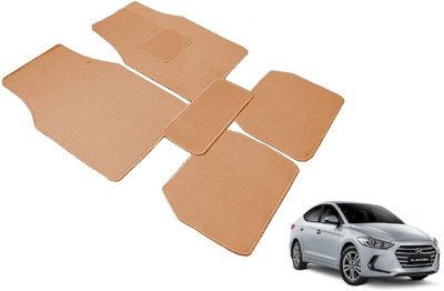 Auto Hub Fabric Standard Mat For  Hyundai Elantra(Beige)